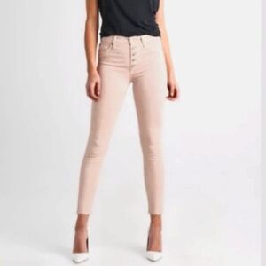 Hudson High Rise Skinny Jeans In Blush
